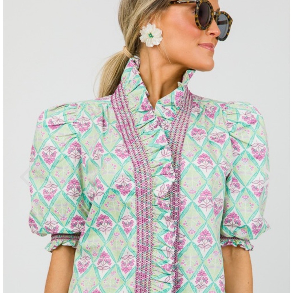 Karlie Multicolor Patterned Blouse - image 7